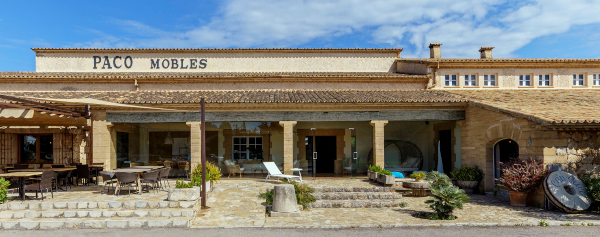 Showroom of modern furniture at the Paco Mobles store